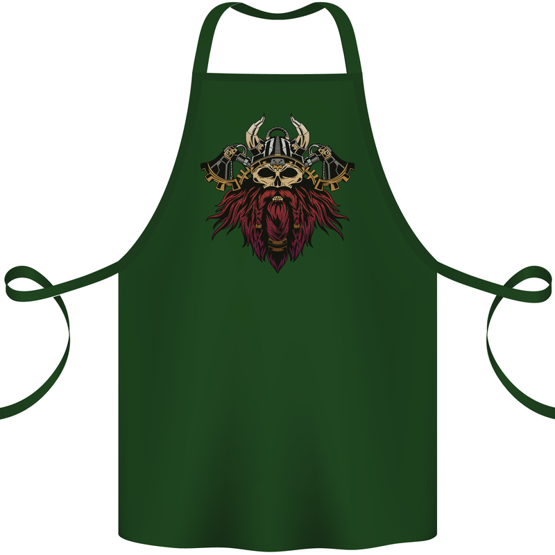 A Steampunk Viking Cotton Apron 100% Organic Forest Green