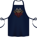 A Steampunk Viking Cotton Apron 100% Organic Navy Blue