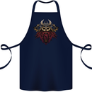 A Steampunk Viking Cotton Apron 100% Organic Navy Blue