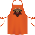 A Steampunk Viking Cotton Apron 100% Organic Orange