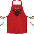 A Steampunk Viking Cotton Apron 100% Organic Red
