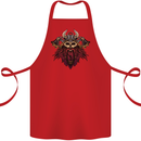 A Steampunk Viking Cotton Apron 100% Organic Red