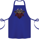 A Steampunk Viking Cotton Apron 100% Organic Royal Blue