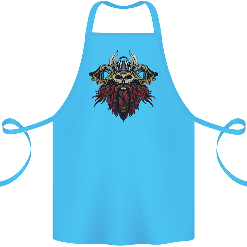 A Steampunk Viking Cotton Apron 100% Organic Turquoise