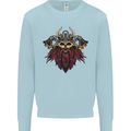 A Steampunk Viking Kids Sweatshirt Jumper Light Blue