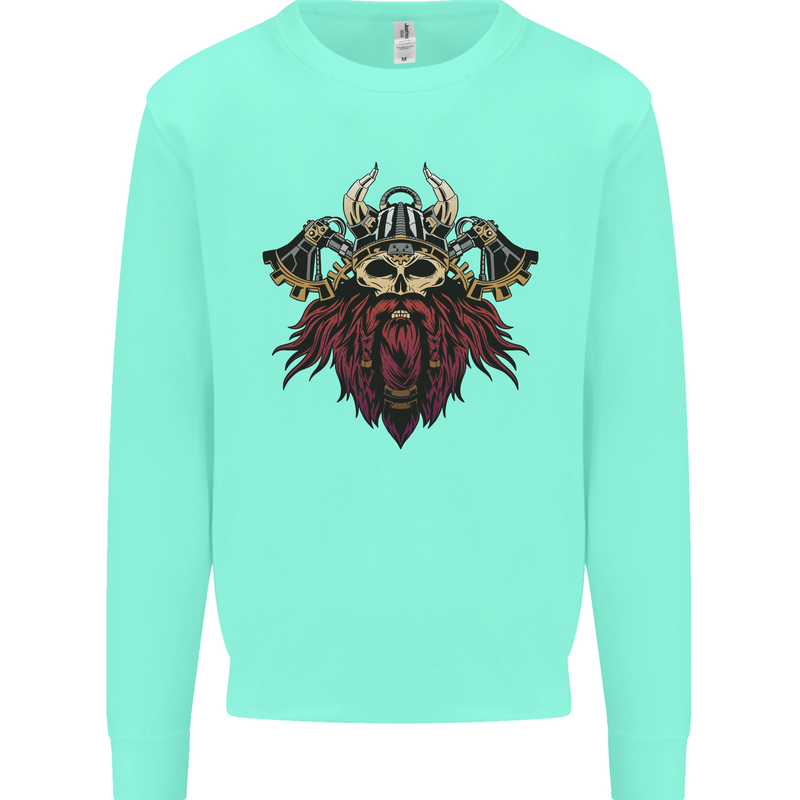 A Steampunk Viking Kids Sweatshirt Jumper Peppermint