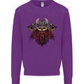 A Steampunk Viking Kids Sweatshirt Jumper Purple