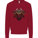 A Steampunk Viking Kids Sweatshirt Jumper Red