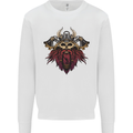 A Steampunk Viking Kids Sweatshirt Jumper White