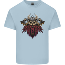 A Steampunk Viking Kids T-Shirt Childrens Light Blue
