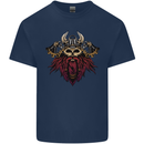A Steampunk Viking Kids T-Shirt Childrens Navy Blue