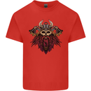 A Steampunk Viking Kids T-Shirt Childrens Red