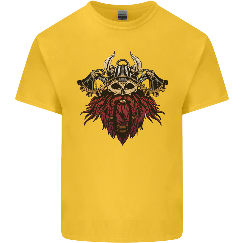 A Steampunk Viking Kids T-Shirt Childrens Yellow