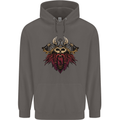 A Steampunk Viking Mens 80% Cotton Hoodie Charcoal