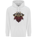 A Steampunk Viking Mens 80% Cotton Hoodie White