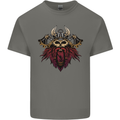 A Steampunk Viking Mens Cotton T-Shirt Tee Top Charcoal