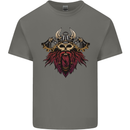 A Steampunk Viking Mens Cotton T-Shirt Tee Top Charcoal
