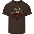 A Steampunk Viking Mens Cotton T-Shirt Tee Top Dark Chocolate