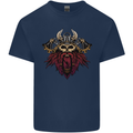 A Steampunk Viking Mens Cotton T-Shirt Tee Top Navy Blue