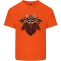 A Steampunk Viking Mens Cotton T-Shirt Tee Top Orange