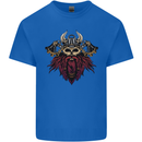 A Steampunk Viking Mens Cotton T-Shirt Tee Top Royal Blue