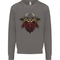 A Steampunk Viking Mens Sweatshirt Jumper Charcoal
