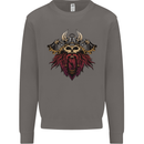 A Steampunk Viking Mens Sweatshirt Jumper Charcoal