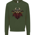 A Steampunk Viking Mens Sweatshirt Jumper Forest Green