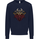 A Steampunk Viking Mens Sweatshirt Jumper Navy Blue