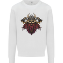 A Steampunk Viking Mens Sweatshirt Jumper White