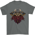 A Steampunk Viking Mens T-Shirt 100% Cotton Charcoal