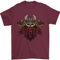 A Steampunk Viking Mens T-Shirt 100% Cotton Maroon