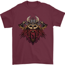 A Steampunk Viking Mens T-Shirt 100% Cotton Maroon