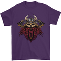 A Steampunk Viking Mens T-Shirt 100% Cotton Purple