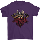 A Steampunk Viking Mens T-Shirt 100% Cotton Purple