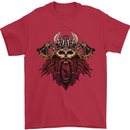 A Steampunk Viking Mens T-Shirt 100% Cotton Red