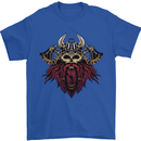 A Steampunk Viking Mens T-Shirt 100% Cotton Royal Blue