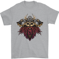A Steampunk Viking Mens T-Shirt 100% Cotton Sports Grey