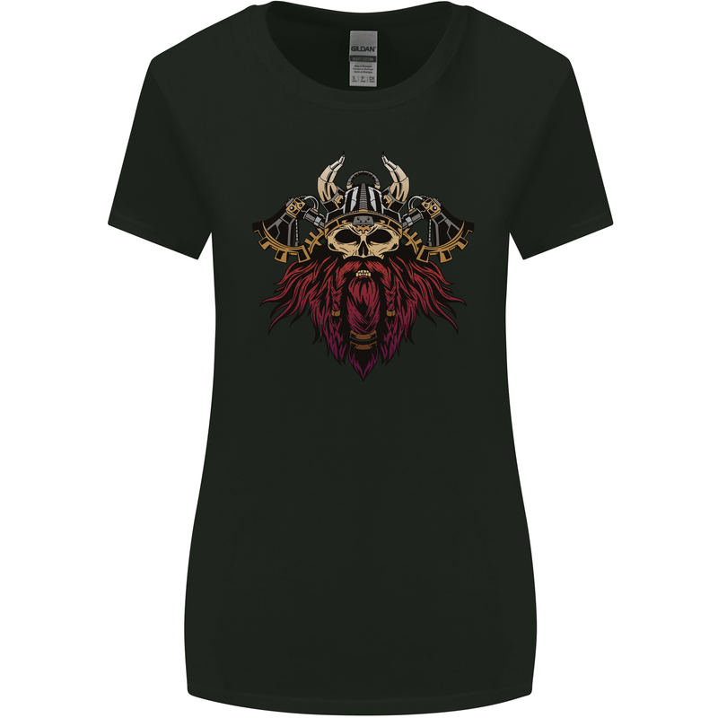 A Steampunk Viking Womens Wider Cut T-Shirt Black