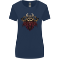 A Steampunk Viking Womens Wider Cut T-Shirt Navy Blue