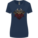 A Steampunk Viking Womens Wider Cut T-Shirt Navy Blue