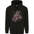 A Steampunk Wolf Childrens Kids Hoodie Black