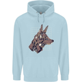 A Steampunk Wolf Childrens Kids Hoodie Light Blue