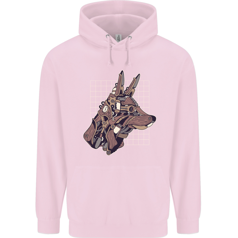 A Steampunk Wolf Childrens Kids Hoodie Light Pink