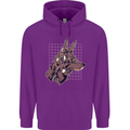 A Steampunk Wolf Childrens Kids Hoodie Purple