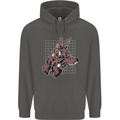 A Steampunk Wolf Childrens Kids Hoodie Storm Grey