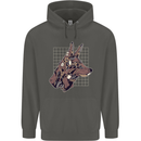 A Steampunk Wolf Childrens Kids Hoodie Storm Grey