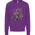 A Steampunk Wolf Kids Sweatshirt Jumper Purple