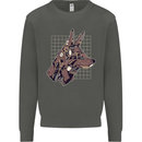 A Steampunk Wolf Kids Sweatshirt Jumper Storm Grey