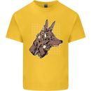 A Steampunk Wolf Kids T-Shirt Childrens Yellow